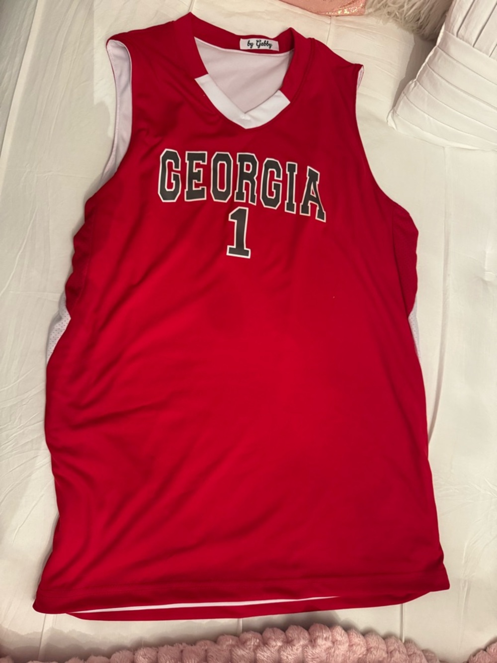 Georgia #1 Red Basketball Jersey